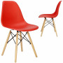 Designová židle SPRINGOS MILANO červená