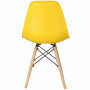 Designová židle SPRINGOS MILANO žlutá