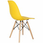 Designová židle SPRINGOS MILANO žlutá