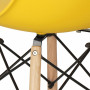Designová židle SPRINGOS MILANO žlutá