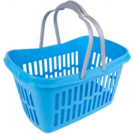 Nákupní košík plastový 21 litrů, modrý