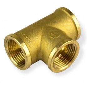Mosazná závitová spojka tvaru T 3/4" IG DN20