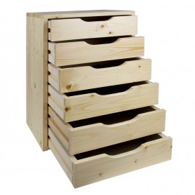 Dřevěná zásuvková skříňka SB6