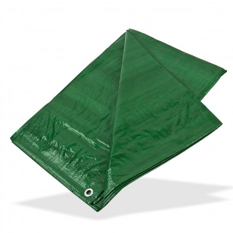 Nepromokavá plachta zakrývací 1,5x6 m 90 g/m2, zelená