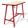 Profi skládací pracovní stůl L 100x50 cm, červený