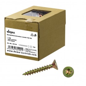 Šrouby do dřevotřísky plný závit 4,5x30 T20, 1 kg