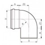 PVC koleno pro kanalizační systém SN4 125/87°30 KGB