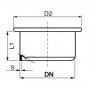 PVC zátka hrdla pro kanalizační systém SN4 150 KGM