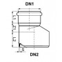 PVC redukce pro kanalizační systém SN4 150/100 KGR
