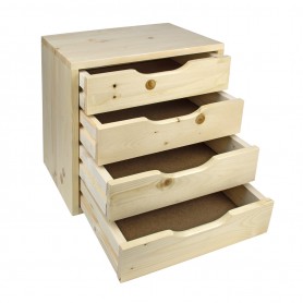 Dřevěná zásuvková skříňka SB4