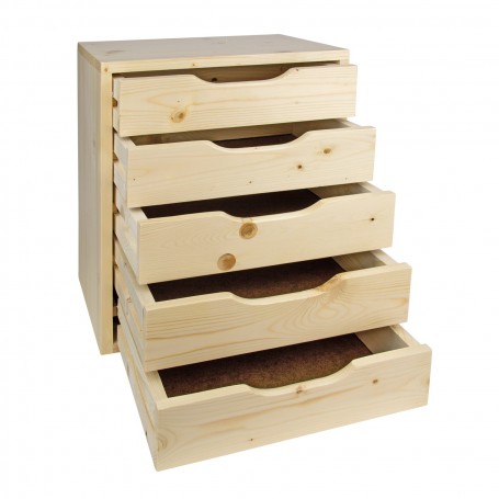 Dřevěná zásuvková skříňka SB5