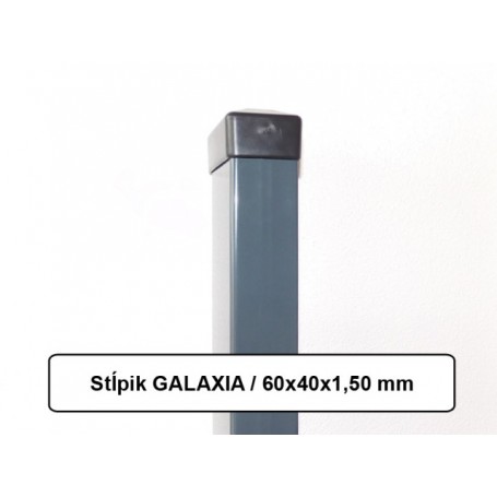 Plotový sloupek GALAXIA ZN+PVC 60x40x1,5x1800, antracitový