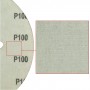 Brusný papír pro excentrickou brusku 225 mm P100, 25 ks