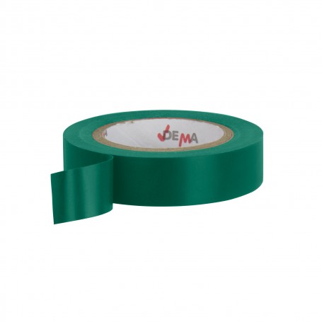 Elektrikářská izolační páska 15 mm / 10 m, zelená