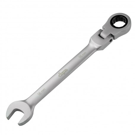 Ráčnový očko-vidlicový klíč s kloubem 16 mm