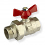 Mosazný kulový ventil 3/4" IG/AG DN20