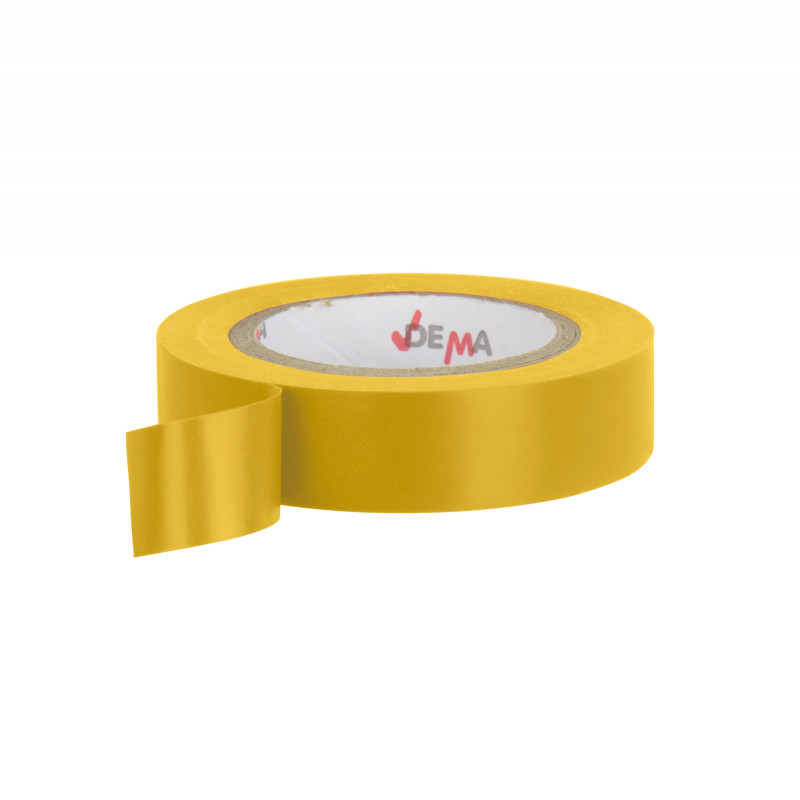 DEMA Elektrikářská izolační páska 15 mm / 10 m, žlutá 22255D