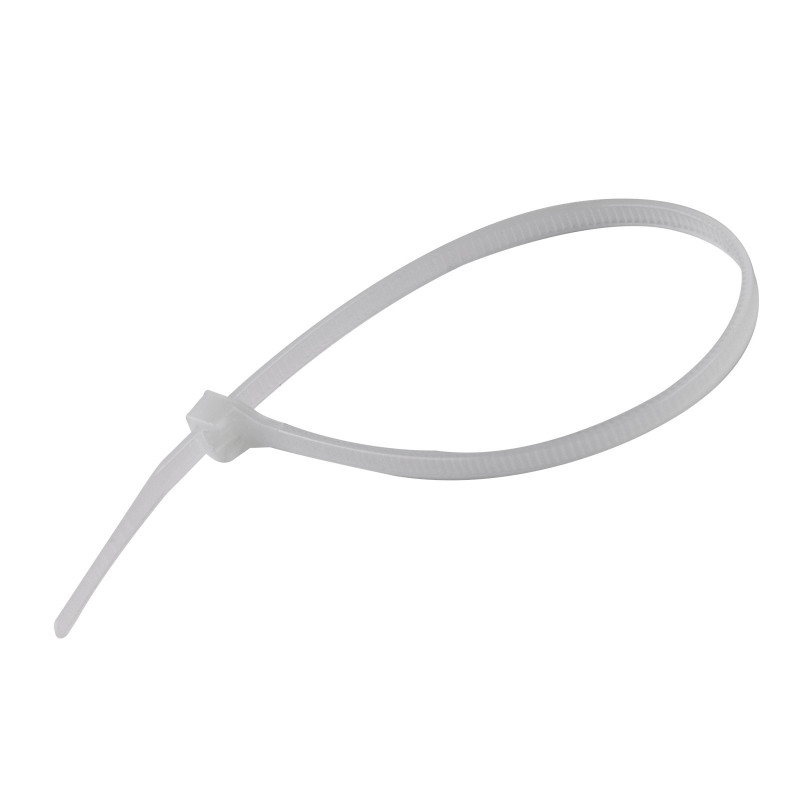 DEMA Vázací stahovací pásky 3,6x200 mm, bílé, 100 ks 49005D