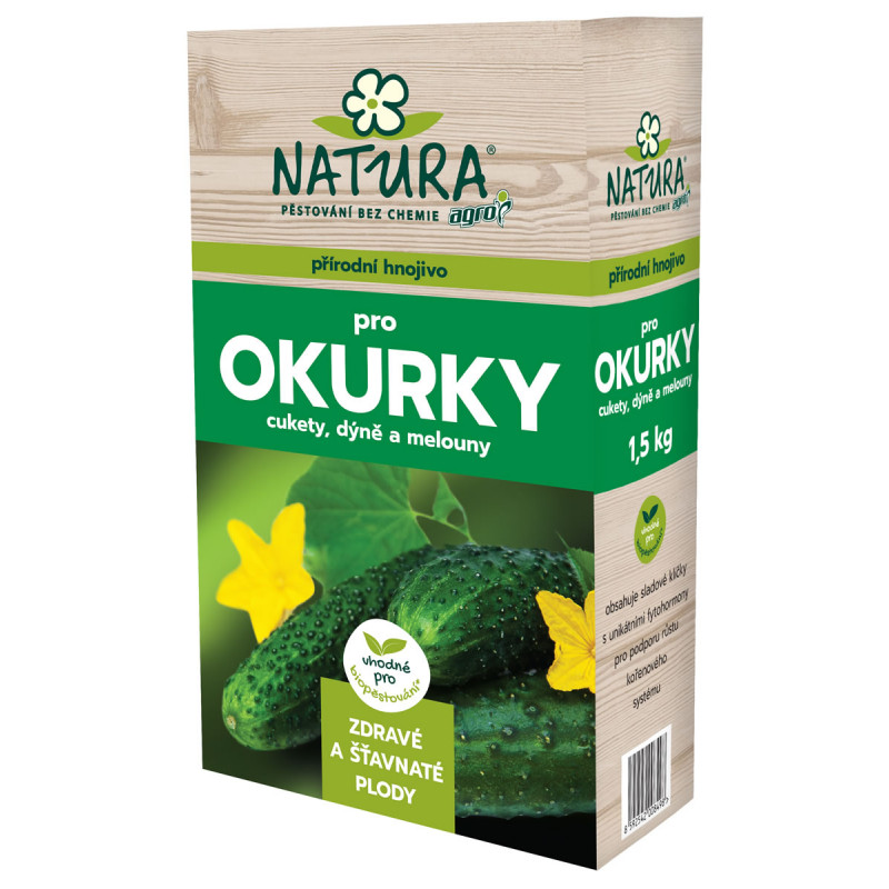 AGRO Natura Organické hnojivo na okurky a cukety 1,5 kg NA02600007015