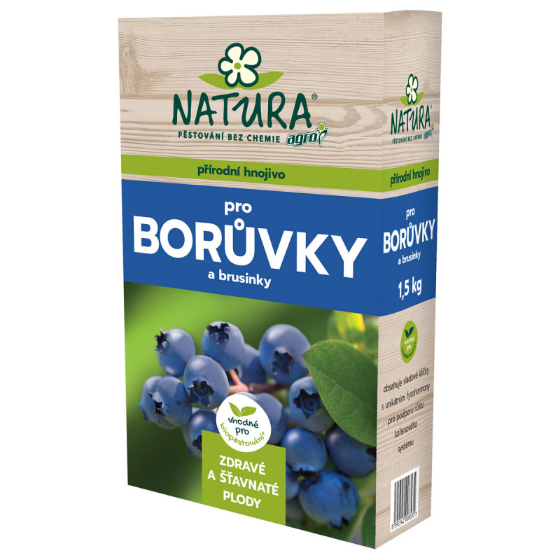 AGRO Natura Organické hnojivo na borůvky a brusinky 1,5 kg NA02600009015