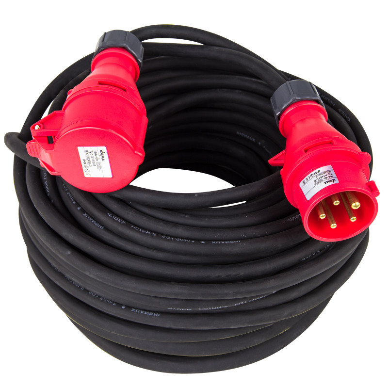 DEMA Prodlužovací kabel IP44 H07RN-F 16A 5x1,5 mm2 30 m 75015D