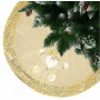 Podložka pod vánoční stromeček Mikuláš 106 cm zlatá