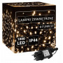 LED světelný řetěz Mikro 52,5 m, 1000 LED, IP44, 8 světelných módů, teplá bílá