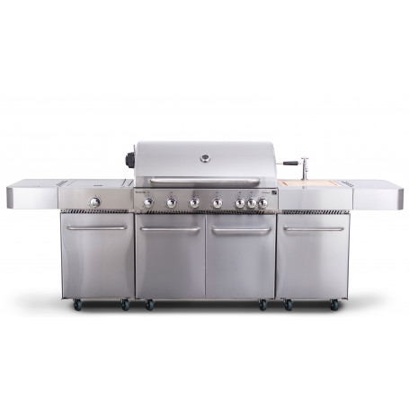 Plynový gril G21 Nevada BBQ kuchyně Premium Line, 7 hořáků + zdarma redukční ventil