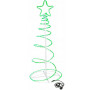 LED spirálový stromek 135 cm, 192 LED, IP44, zelená