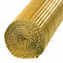Clona na plot, bambusová rohož z PVC 140x500 cm, žlutá