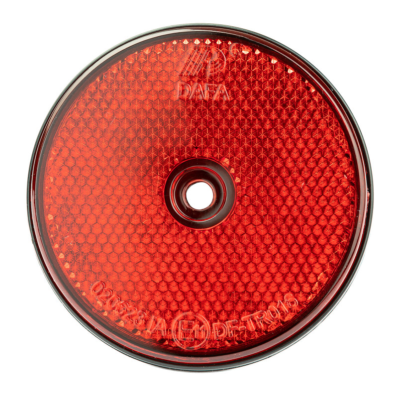 DEMA Kulatá odrazka 70 mm šroubovací, červená 69096D