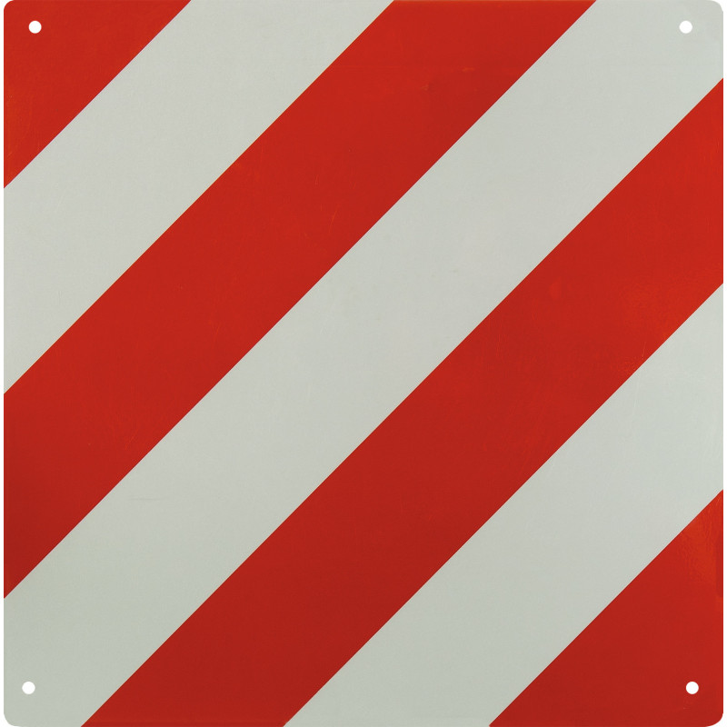 DEMA Výstražná reflexní tabulka 50x50 cm, červeno-bílá 69067D