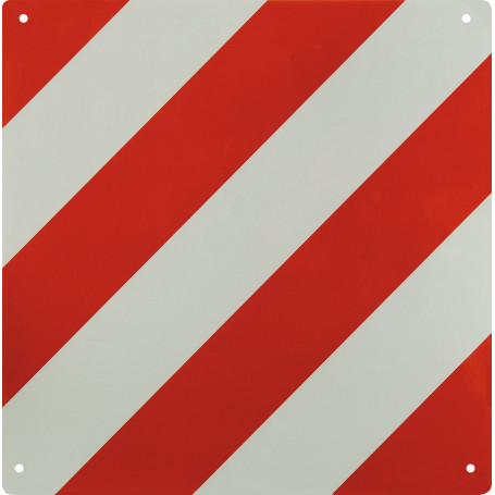 Výstražná reflexní tabulka 50x50 cm, červeno-bílá