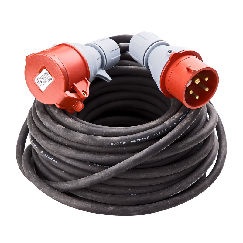 DEMA Prodlužovací kabel IP44 H07RN-F 16A 5x1,5 mm2 25 m 75014D