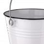 Smaltovaný kbelík na vodu 10 litrů, bílý