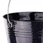 Smaltovaný kbelík na popel 10 litrů, černý
