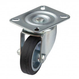 Gumové otočné kolečko 80 mm, do 60 kg