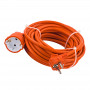 Prodlužovací kabel H05VV-F (3G1,5 mm²) oranžové barvy pro použití v domě, dílně, garáži, při renovaci a podobně. Vhodný k použití ve vnitřních prostorech (stupeň ochrany IP20), plášť a izolátor z PVC, s jemným lankem (flexibilní vedení). Stupeň zatížení: mírné až střední.