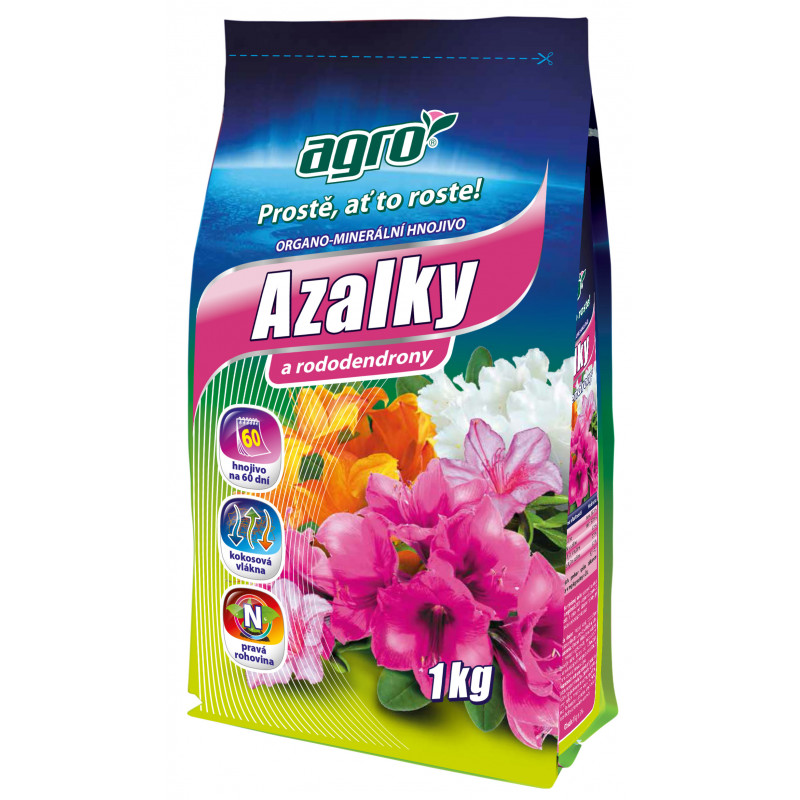AGRO Organicko - minerální hnojivo na azalky a rododendrony 1 kg AG02300005010