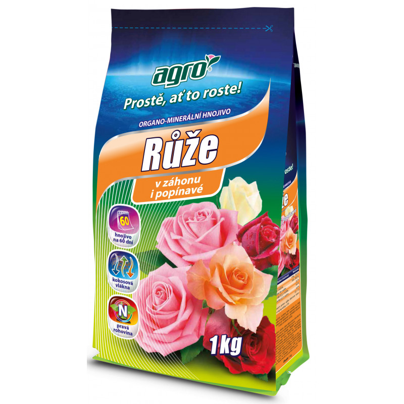 AGRO Organicko - minerální hnojivo na růže 1 kg AG02300004010
