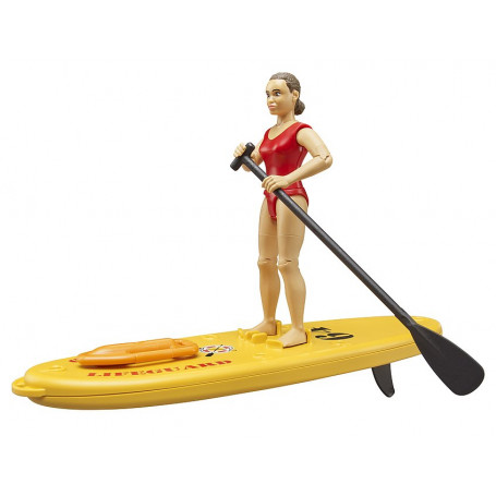 Figurka plavčíka se Stand Up Paddle boardem 1:16 62785