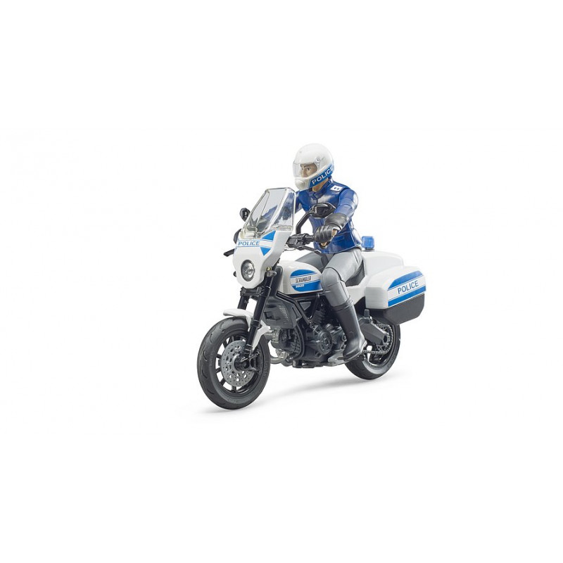 Bruder Policejní motocykl Ducati Scrambler s policejním příslušníkem 1:16 62731 12116D