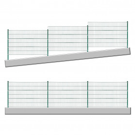 Kompletní plot se sloupky 6x1,2 m, zelený