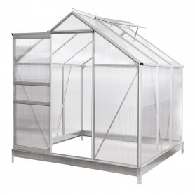 Zahradní skleník se základnou Eco, 192x192x205 mm, 4 mm