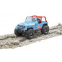 Terénní závodní auto Jeep Cross Country modré s figurkou závodníka 1:16 02541