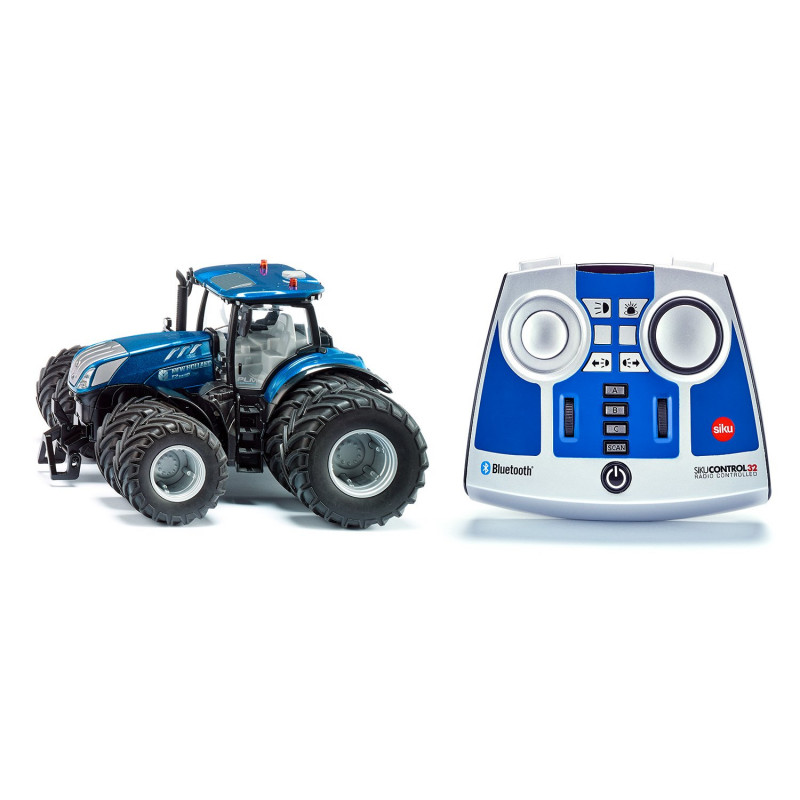 SIKU Traktor New Holland T7.315 s dvojitými pneumatikami a dálkovým a Bluetooth ovládáním 1:32 6739 31741D