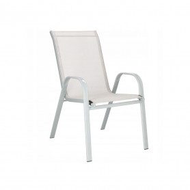 Zahradní křeslo SPRINGOS MONZA krémové