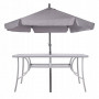 Zahradní stůl 150x90 cm, šedý SPRINGOS TOSCANA