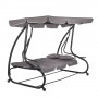 Zahradní houpačka SPRINGOS LINDA 4-místná, šedá