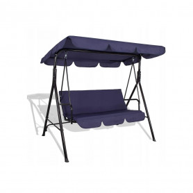 Zahradní houpačka SPRINGOS EMILLY 3-místná, modrá